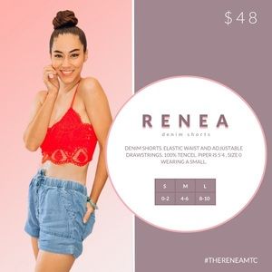 Soft denim shorts - elastic waist